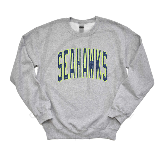 SEAHAWKS CREWNECK (Glitter Design)