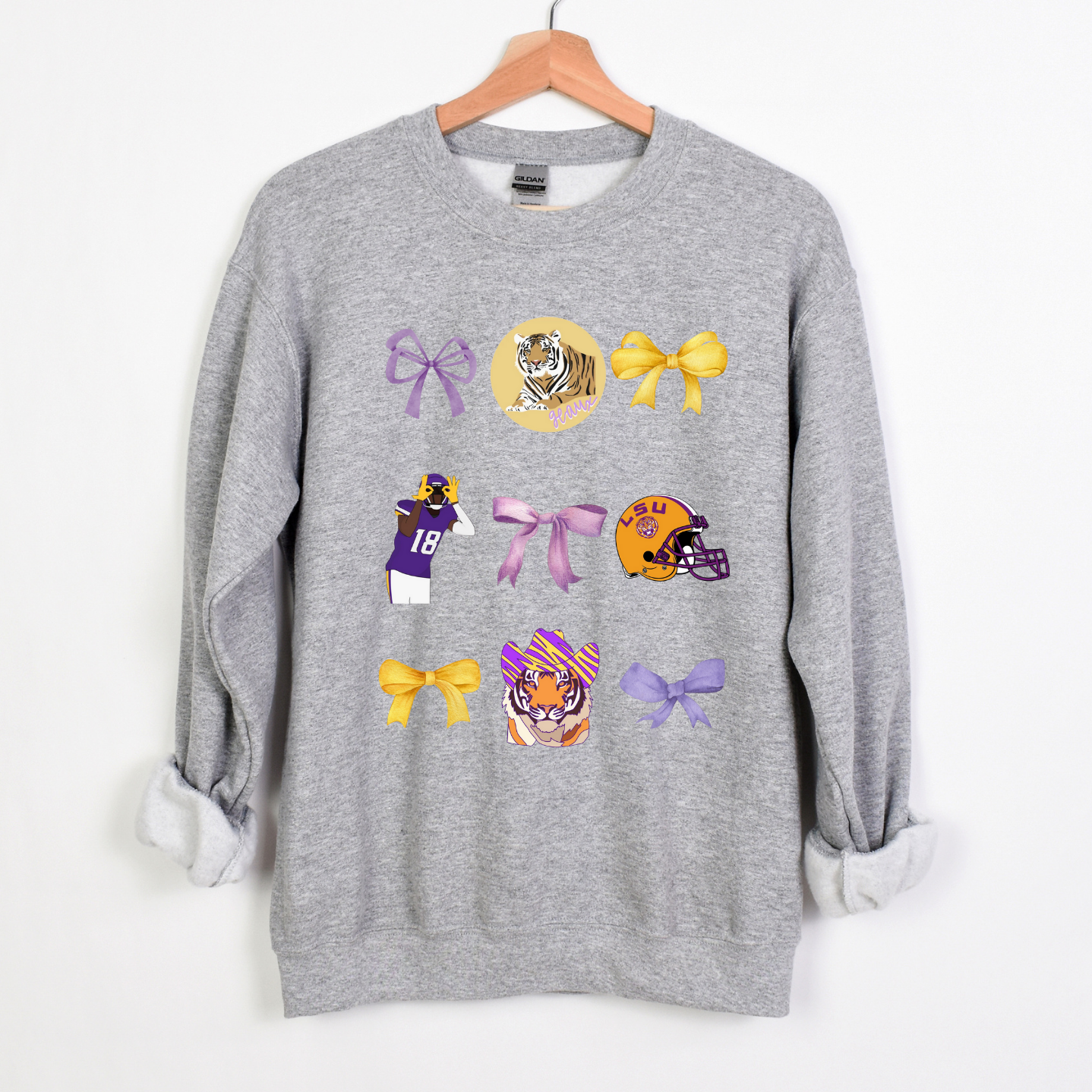 LOUISIANA STATE COQUETTE CREWNECK