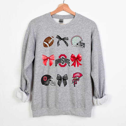 OHIO STATE COQUETTE CREWNECK