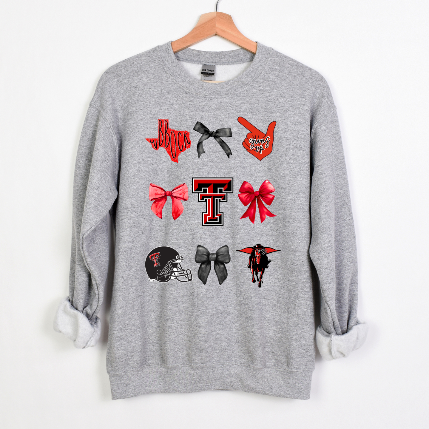 TEXAS TECH COQUETTE CREWNECK