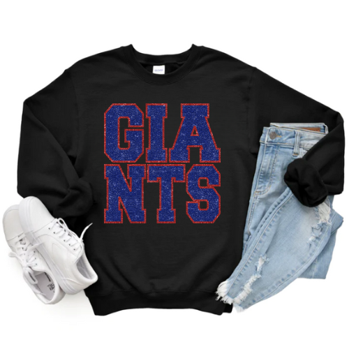 GIANTS VARSITY CREWNECK (Glitter Design)