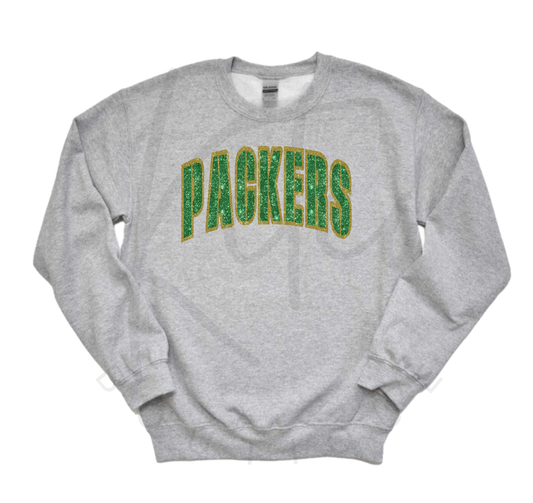 PACKERS CREWNECK (Glitter Design)