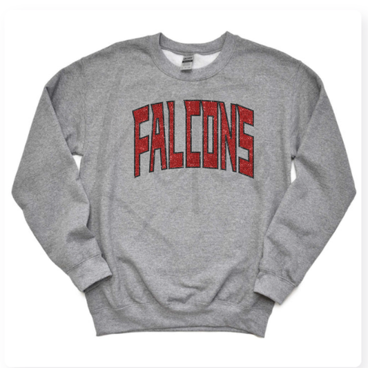 FALCONS CREWNECK (Glitter Design)