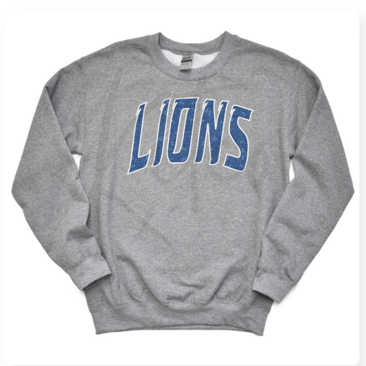 LIONS CREWNECK (Glitter Design)