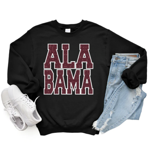 ALABAMA VARSITY CREWNECK (Glitter Design)