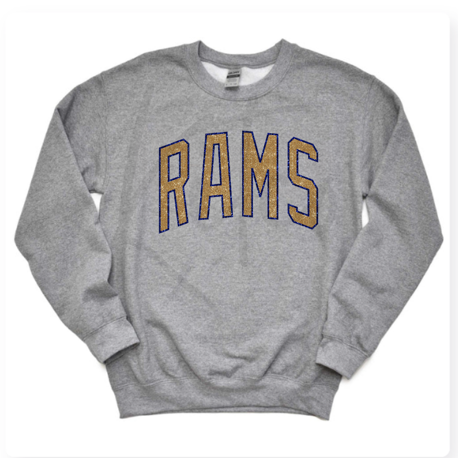 RAMS CREWNECK (Glitter Design)