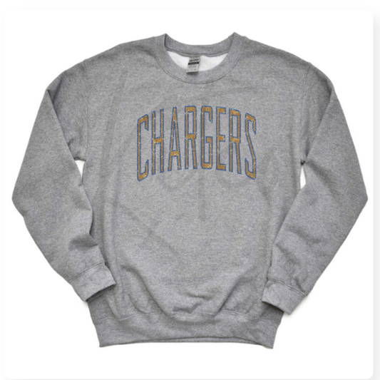 CHARGERS CREWNECK (Glitter Design)