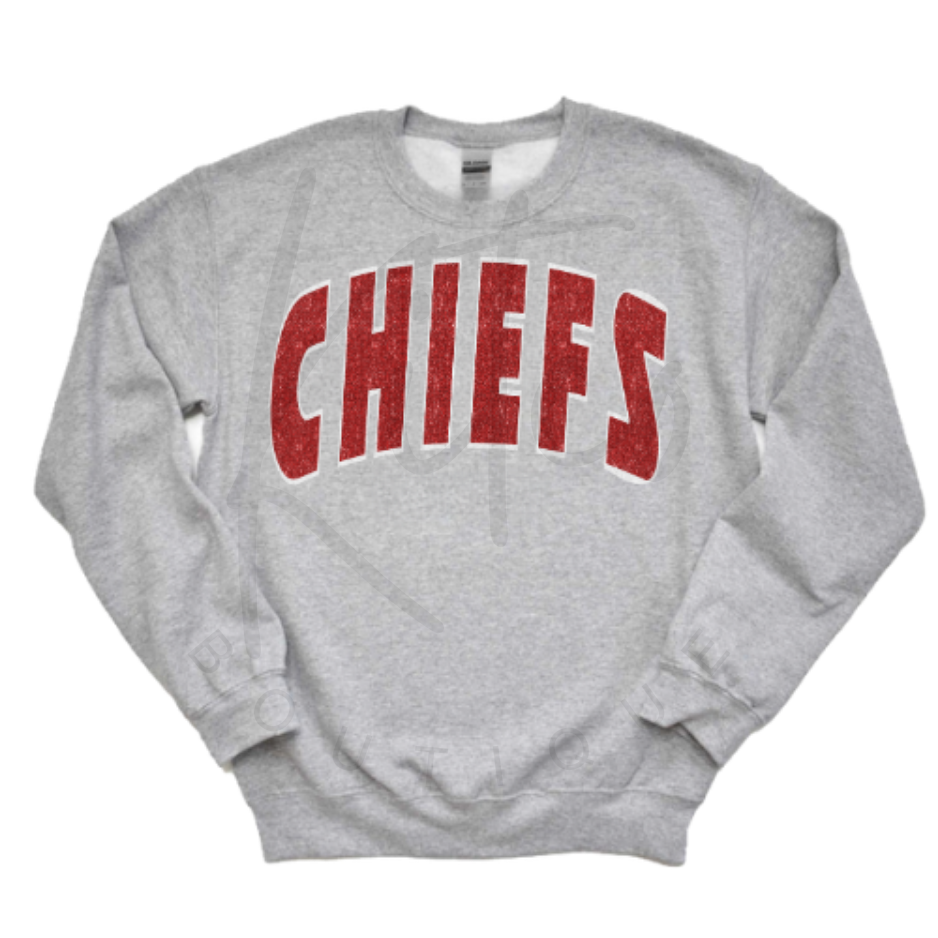 CHIEFS CREWNECK (Glitter Design)