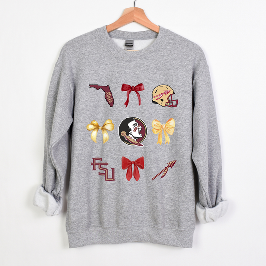 FLORIDA STATE COQUETTE CREWNECK