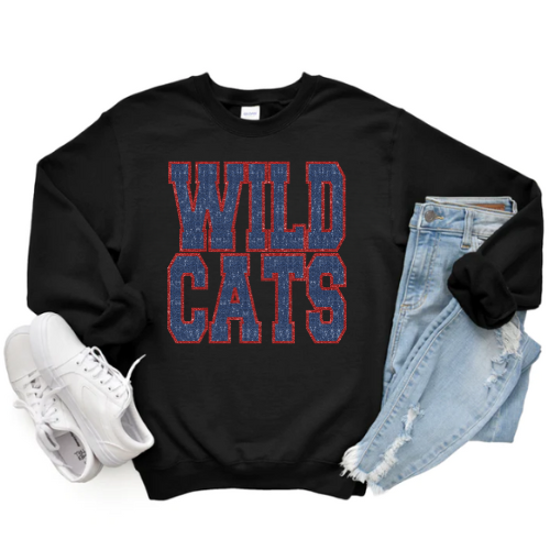 WILDCATS VARSITY CREWNECK (Glitter Design)