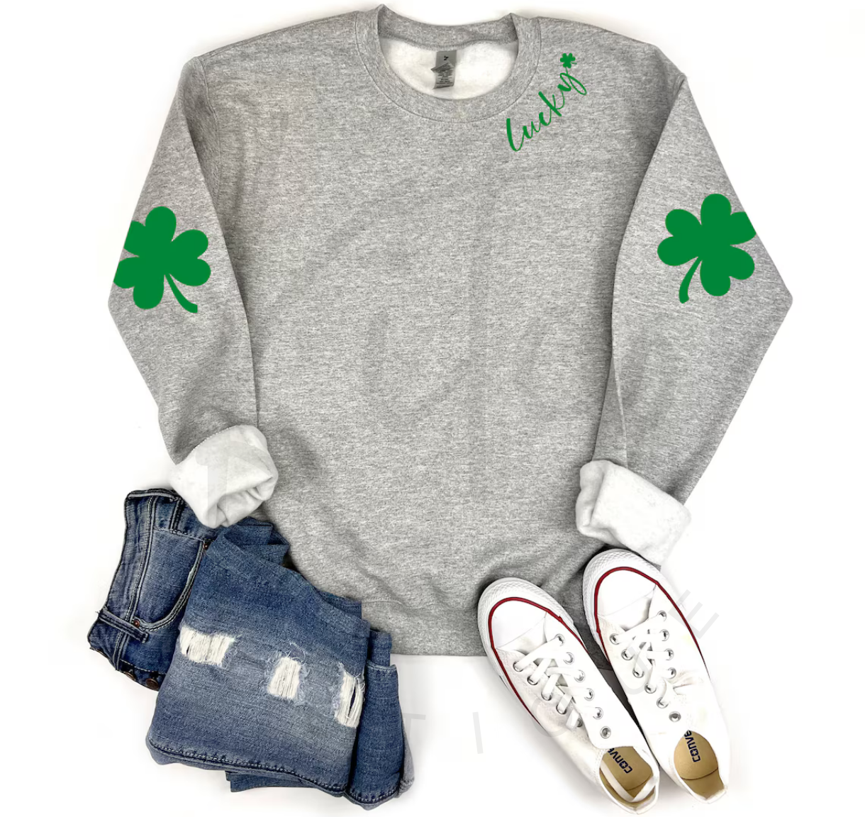 LUCKY SHAMROCKS CREWNECK