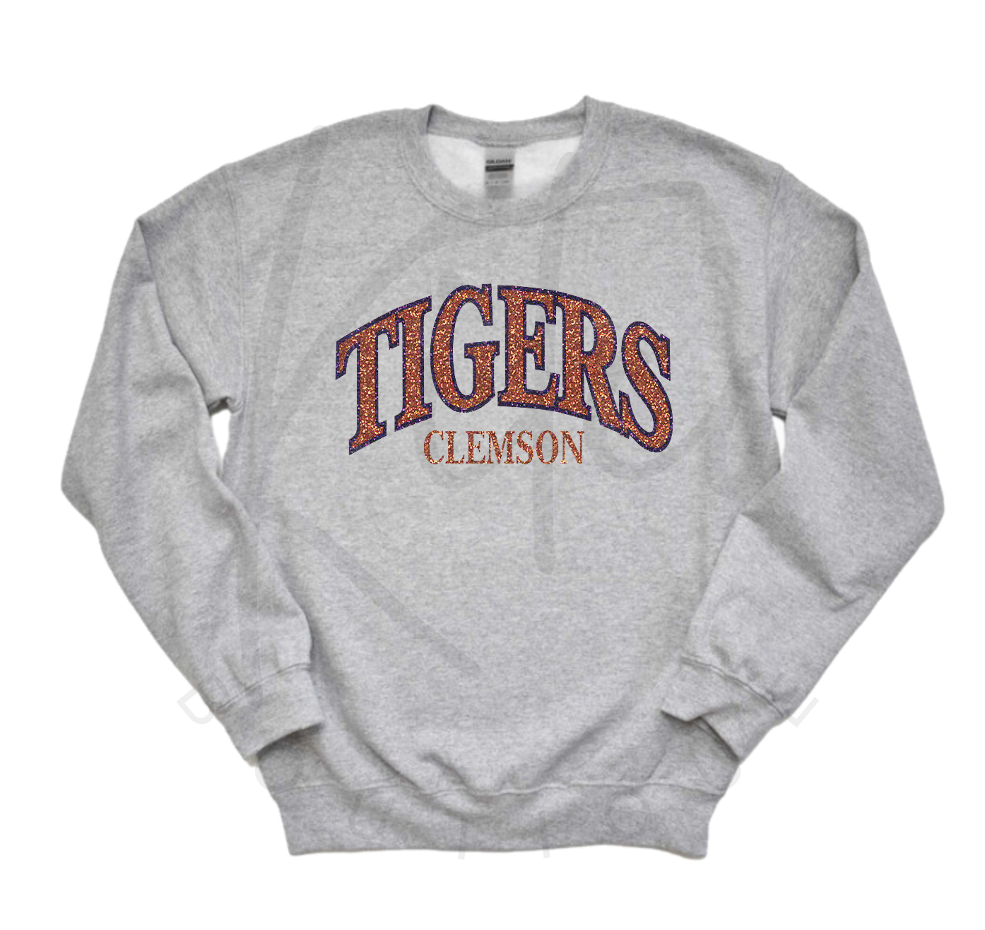 CLEMSON CREWNECK (Glitter Design)