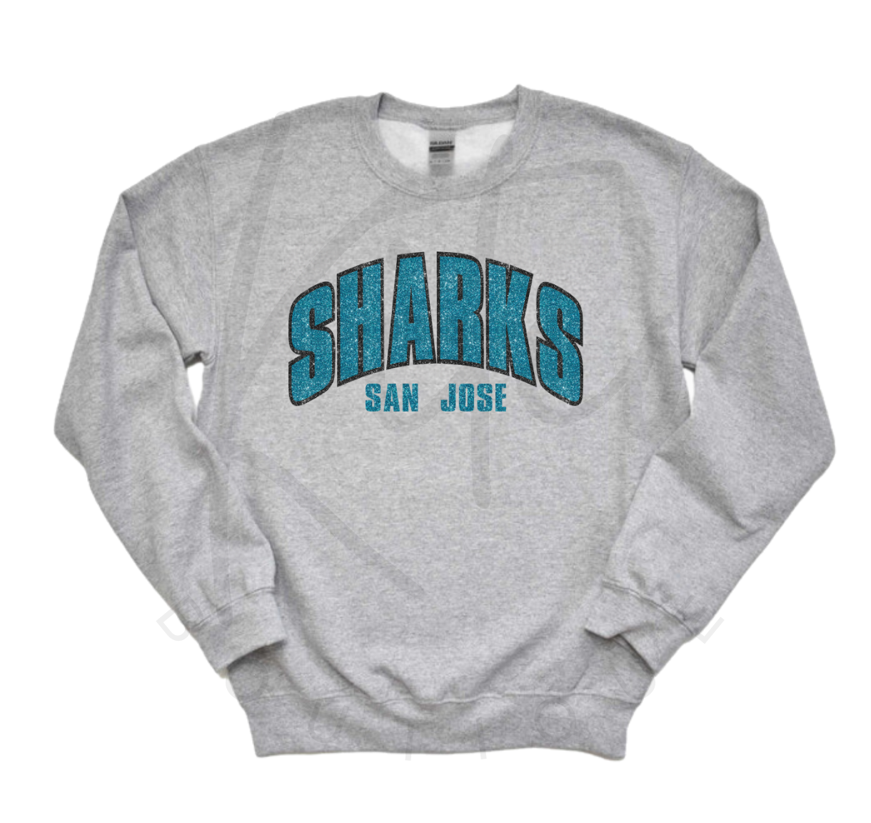 SAN JOSE SHARKS CREWNECK (Glitter Design)