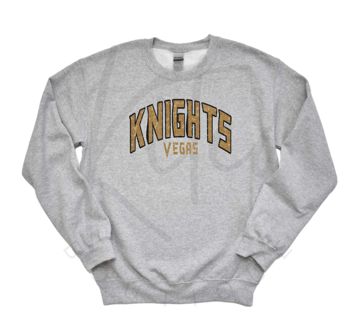 KNIGHTS CREWNECK (Glitter Design)