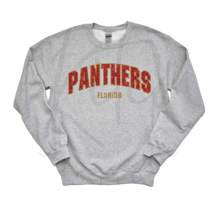 PANTHERS CREWNECK (Glitter Design)