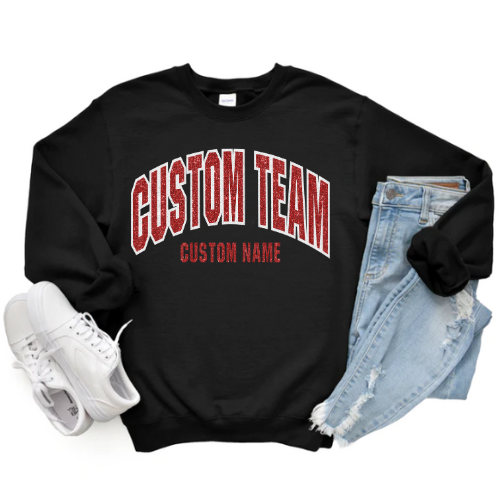 CUSTOM TEAM CREWNECK (Glitter Design)