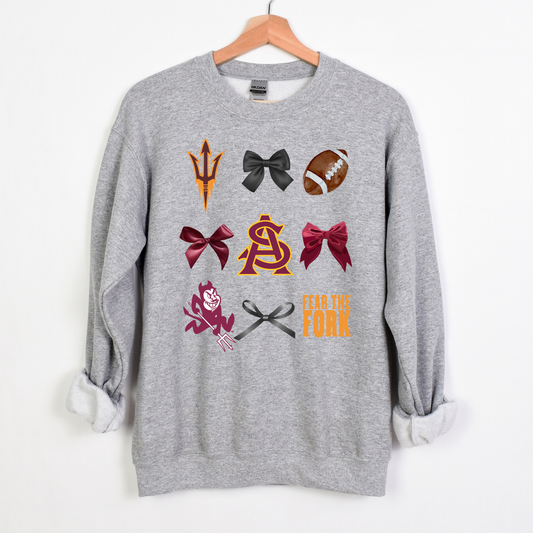 ARIZONA STATE COQUETTE CREWNECK