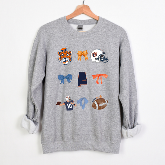 AUBURN COQUETTE CREWNECK