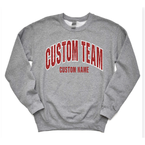 CUSTOM TEAM CREWNECK (Glitter Design)