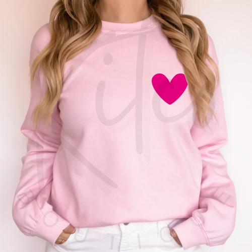 HEART CREWNECK W/ INITIALS